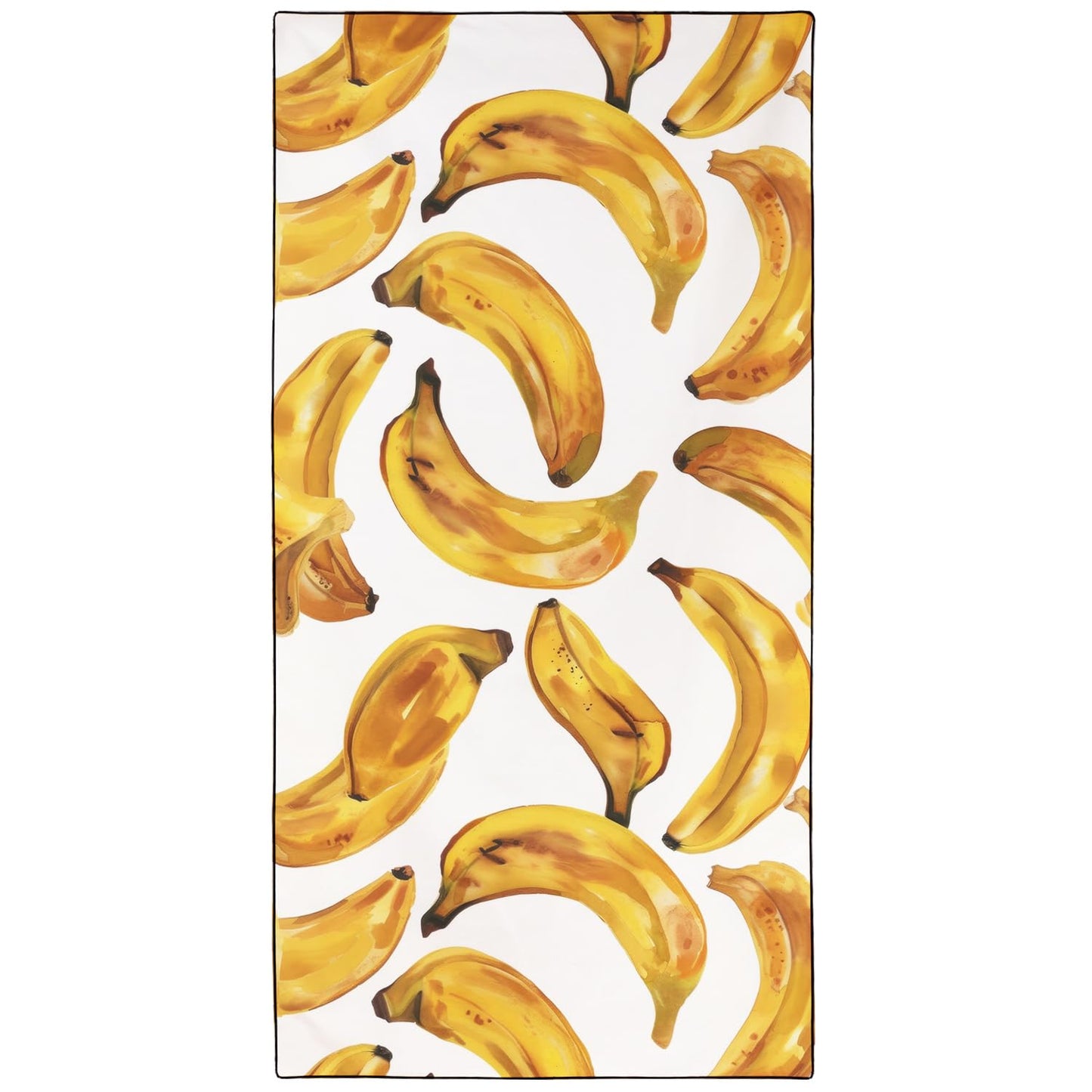 YISUMEI Banana Beach Towels for Adults Extra Large 180 x 90 cm, Fruit Pattern Print Microfibre Quick Dry Towel for Travel Swimming Camping Sports