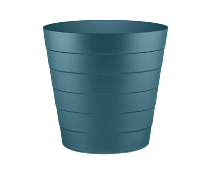Zuvo Waste Paper Bin 5L, Wave Design Bin for Bedroom and Office, Navy Blue