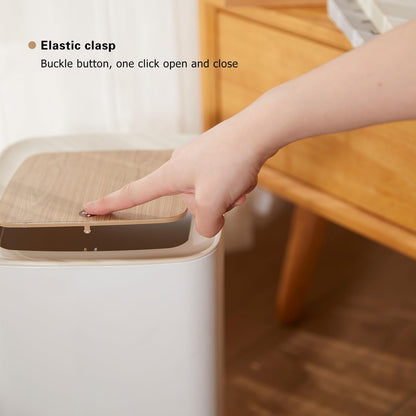U2PICK Mini Trash Bin with Lid, 10 Liter Garbage Bin, Modern Waste Bin with Legs, Plastic Trash Can Suitable for Kitchen, Bathroom, Bedroom, Living
