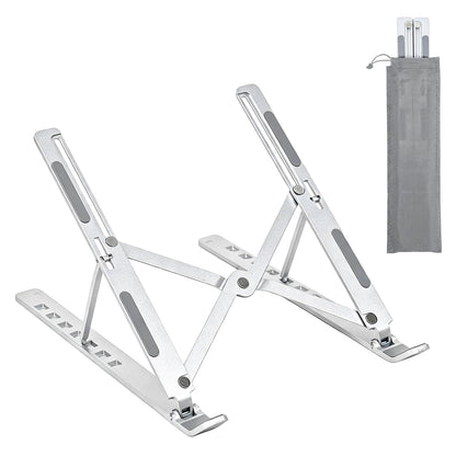 SAYEEC Laptop Stand for Desk Portable Laptop Riser 7 Angles Ergonomic Adjustable Computer Stand Aluminum Foldable Laptop Stands Ventilated Cooling