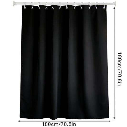 FAIRYGATE Shower Curtain Anti Mould Waterproof Bath Curtains Mildew Resistant Bathroom Plain Colors Bathtub Curtains for Bath Tub Shower Stall 180 x