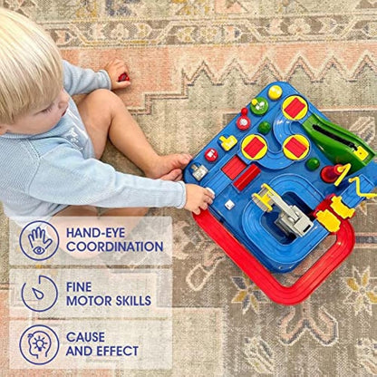 hahaland Kids Toys for 3 Year Old Boys Car Race Track Boys Toys Age 3 4, Adventure Vehicles Learning & Intelligence Educational Toddler Gifts for 3 4 5 Year Old Girl