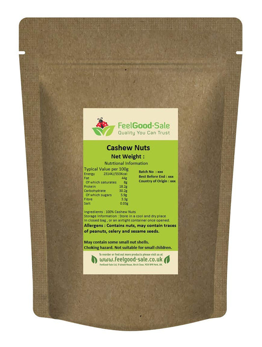 1kg Premium Cashew Nuts Whole, Raw, 100% Natural