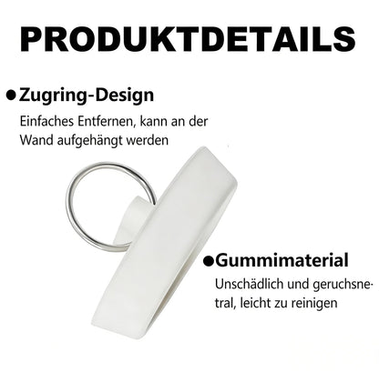 KOMUNJ Pack of 6 Rubber Sink Plug Covers, White Plugs for Sink with Hanging Ring, 6 Sizes Bath Plug, Sink Plug, Bathtub Rubber Stopper