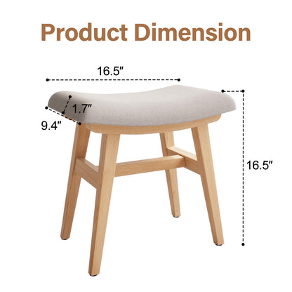 YQJJGL Dressing Table Stool Comfortable Vanity Stool Simple Padded Stool Chair for Makeup Desk Easy-To-Install Bedroom Chair Stool Suitable for
