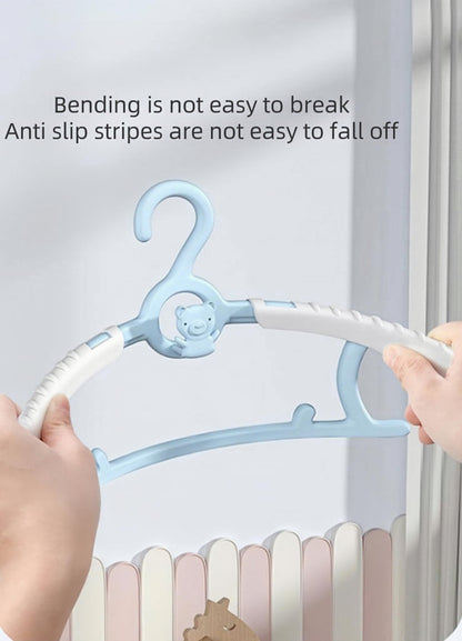 Baby Coat Hangers Small Clothes Hangers First Steps Pack of 10 -Baby Blue (blue)