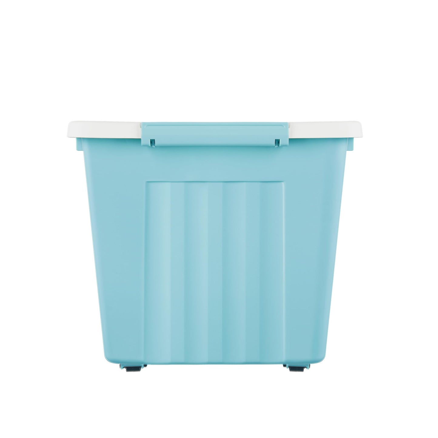 Cetomo 80L*3 Storage Boxes with Lids, Plastic Storage Box with Wheels and Secure Side Latches, Stackable & Nestable Organizer for Home, Office