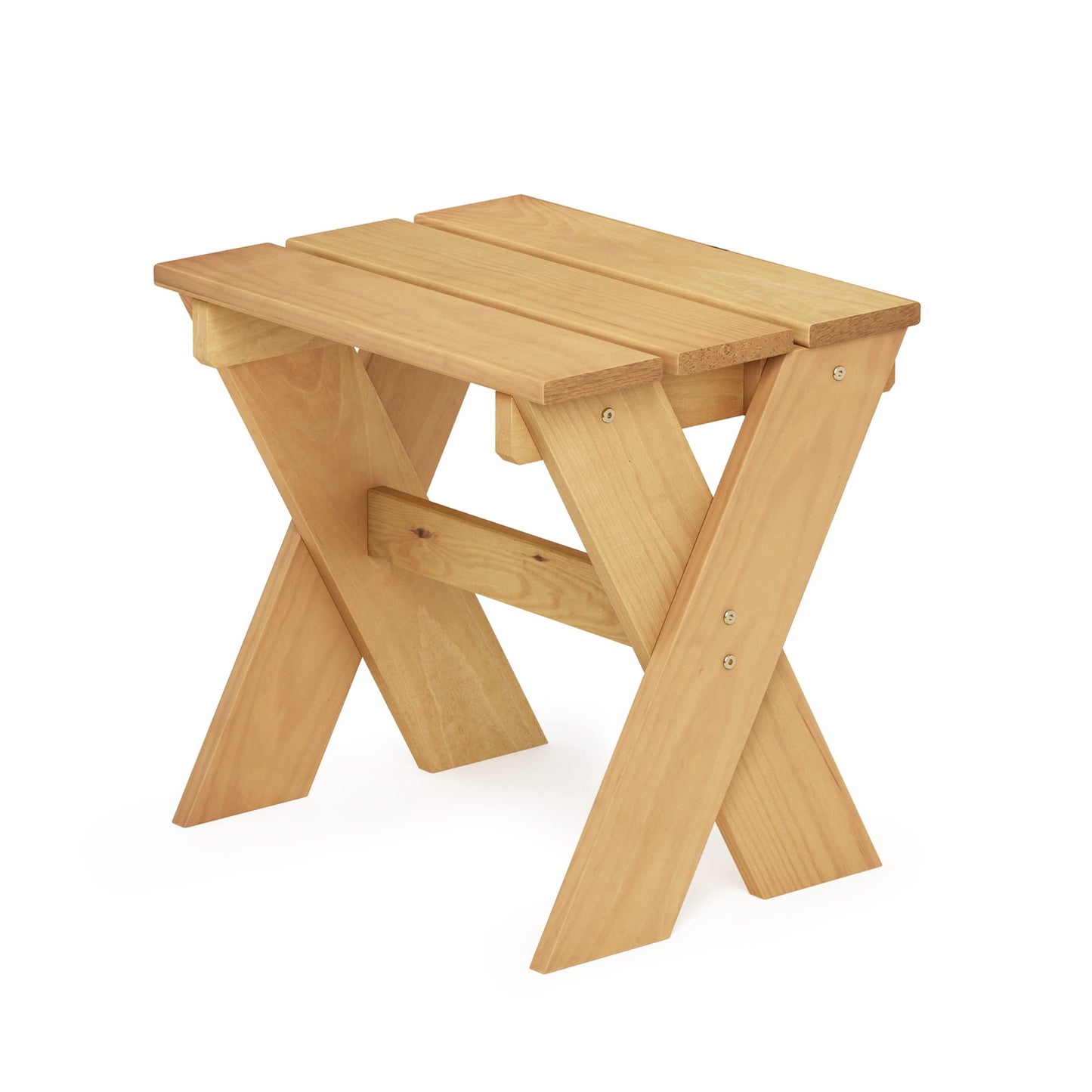 Furinno TIOMAN Patio Table, Outdoor Side Table, Flower Stand, Coffee Table, Pine Wood, for Patio, Garden, Porch, Natural