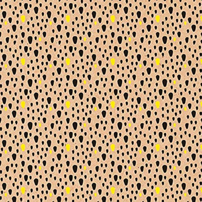 Clairefontaine - Ref 223812C - Recycled Kraft Printed Paper Roll (Single Roll) - 70cm Width x 50m Length, 70gsm 100% Recycled Kraft Paper - Dots Design