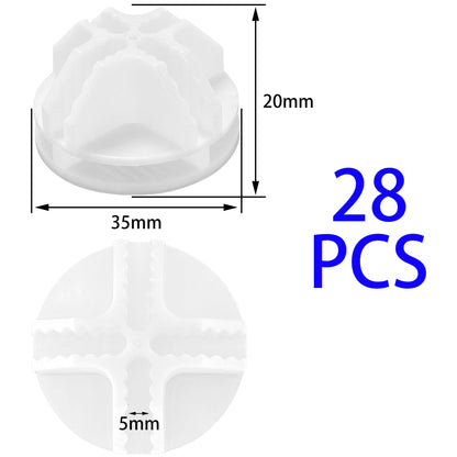 DDHOMIN 28 PCS Storage Cude Connector for DIY Cudes (White)