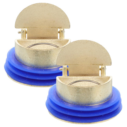 MAGICLULU 2Pcs Shower Drain Backflow Preventer – Copper Alloy Non-Return Drain Valve, Anti-Odour One-Way Floor Insert for Bathroom, Kitchen