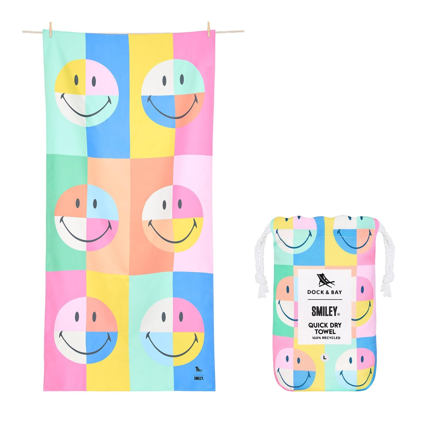 Dock & Bay Quick Dry Beach Towel - Calm, Extra Large