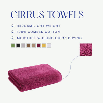 Christy Cirrus Bathroom Towel Set | 6 Piece Set | 2 Face 2 Hand 2 Bath | Lightweight Super Soft and Fluffy | Quick Dry Shower Towels | 100% Cotton