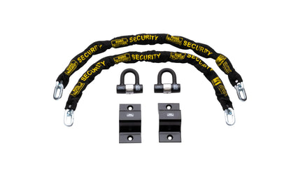 Burg-W?chter GKM10mm Duo Kit Sold Secure Diamond & Gold 10mm Keyed Alike Twin Pack, Black, 1M Chain, Lock & Ground Anchor