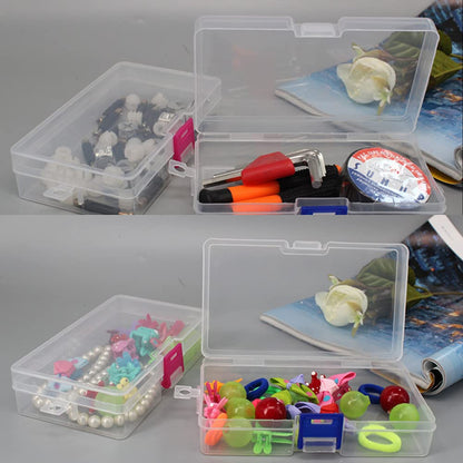 WYAN 5 Pack Square Clear Plastic Storage Containers Box with lids(8.8x6cm)