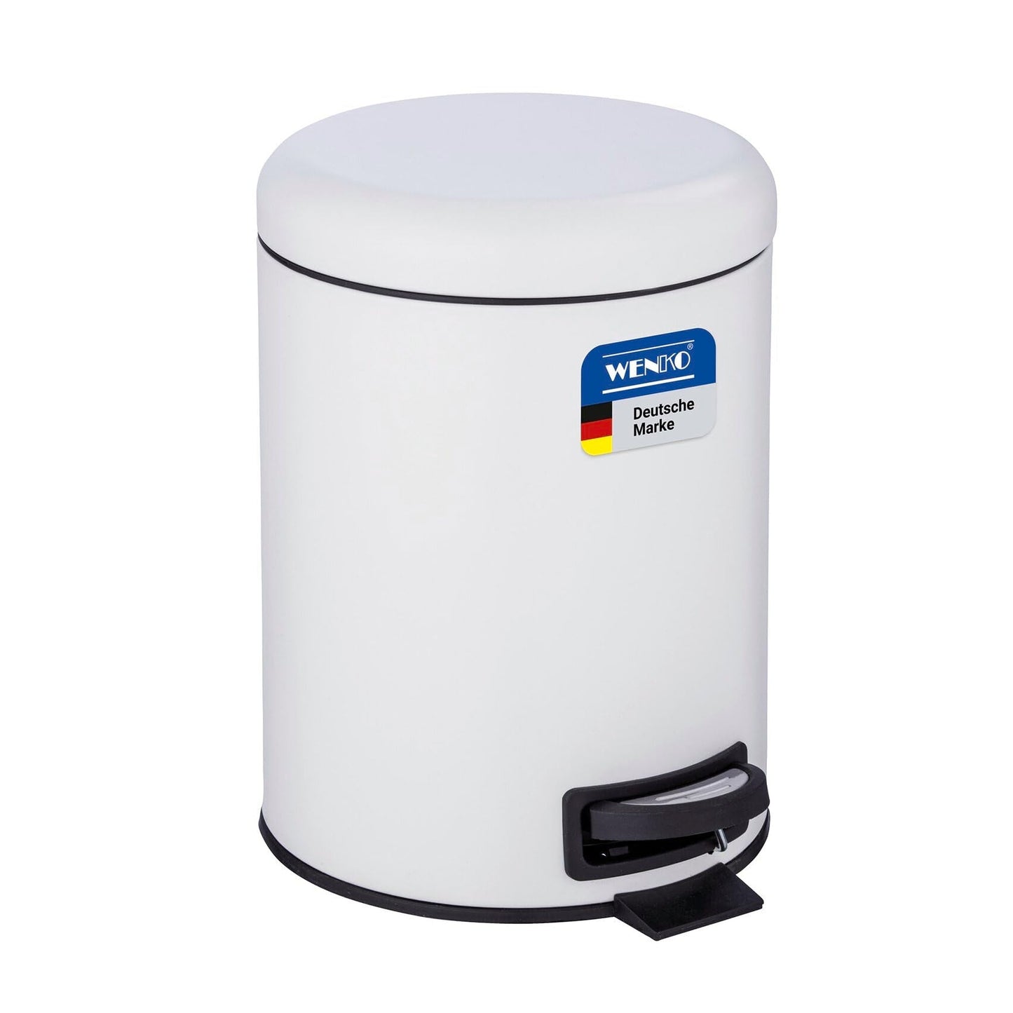 WENKO Leman Cosmetic Pedal Bin White 5 L