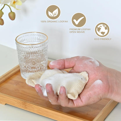 LICQIC Sisal Soap Bag, Exfoliating Soap Bags, 1 Pcs Cotton