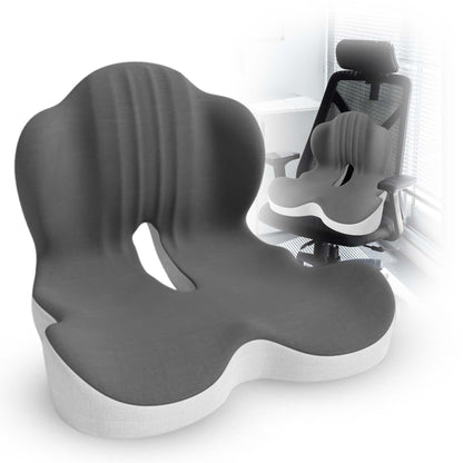 Large Memory Foam Seat Cushion Lumbar Support Pillow for Sciatica & Tailbone Pressure Relief Coccyx Pad for Office Chair, Car,Wheelchair,Home,Office
