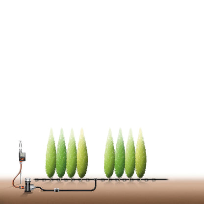 GARDENA Starter Set crop rows M: Micro-Drip-irrigation System For saving, Water-saving irrigation Of row crops (13011-20)