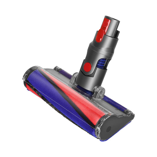 Hard Floor Fluffy Vacuum Head Compatible with Dyson V8 V10 V11 V15 Models, Soft Roller Cleaner Brush Head for Parquet, Marble, Tile, Laminate and Wood