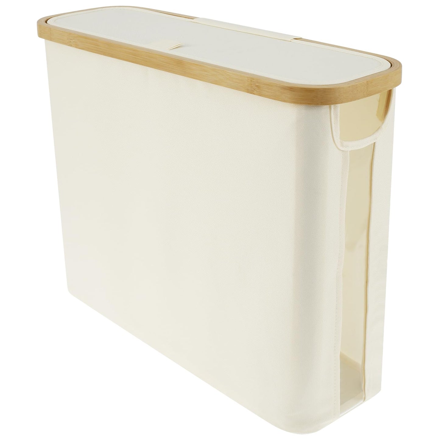 Toilet Paper Storage with Side Window 45 x 15 x 35cm Large Capacity Toilet Paper Basket Holds up to 12 Roll Toilet Paper Lightweight Foldable Toilet