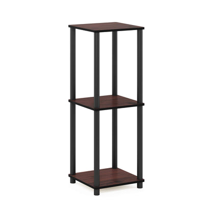 Furinno TURN-N-TUBE Side Table Set of 2, 2-Tier Stackable End Table with Open Shelf, Toolless Night Stand, Bedside Table, for Living Room, Bedroom