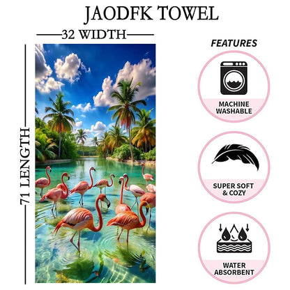 JAODFK 2 Pcs Microfibre Beach Towel 71"X32" Quick Dry Lightweight Sand Free Extra Large Thin Towels Travel Essentials For Adults Womens Swim Bath