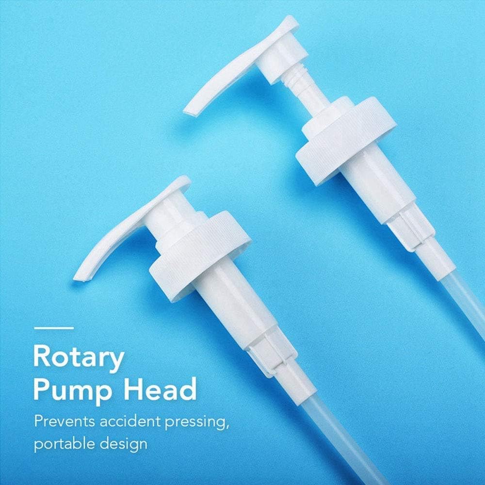 5L Pump Dispenser for 5 Litre Container, 38mm Pelican Pump Dispenser with Tube, 4ml Dose Ideal for oils, alcohol, perfumes, fragrances, Shampoo