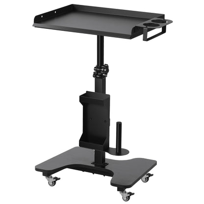 POARMEEY Tattoo Tray on Wheels Tattoo Cart with Rolling Tray Tattoo Table Station Adjustable Height and Multifunctional Storage for Tattoo Artist