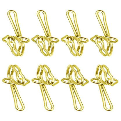 GZSYWZ 100 Pieces Curtain Hooks - Rustproof Metal Curtain Header Tape Drapery Hooks Heavy Duty Curtain Hooks Multi-Purpose Hooks Door Curtains Shower