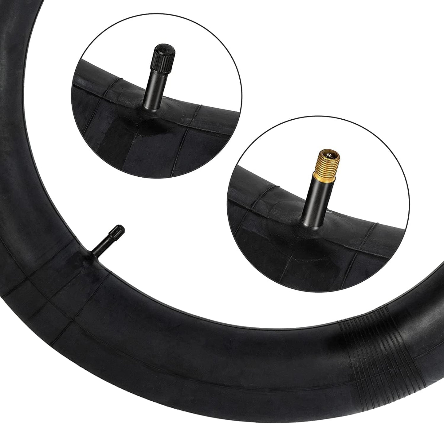 2-PCS 26" Heavy Duty Self Sealing Bike Tubes 26x4.0/4.5 102/114-559 AV32mm Schrader Valve, Super Automatic Repair Puncture Resistant Tubes Compatible