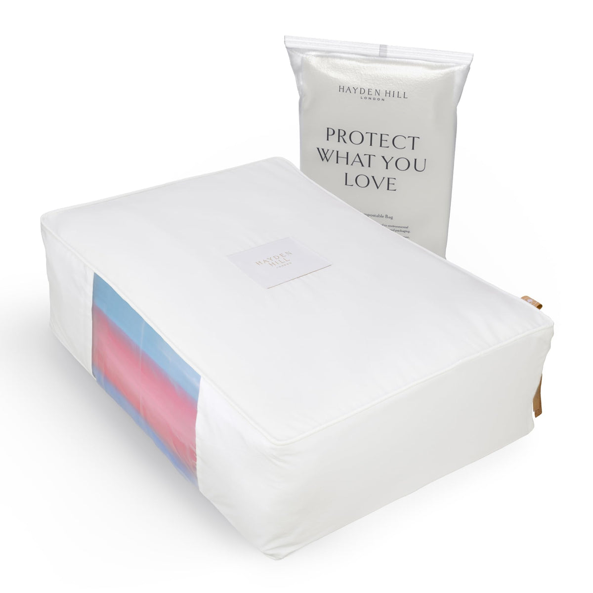 Hayden Hill Luxury Organic Cotton Sweater and Blanket Storage Bag 20 Inch