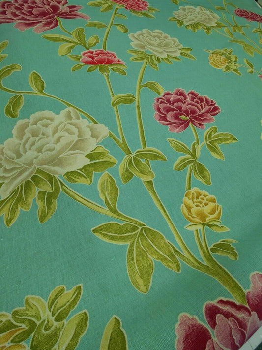 Harlequin Miya Fuschia Sage Aqua Curtain Upholstery Fabric By The Metre