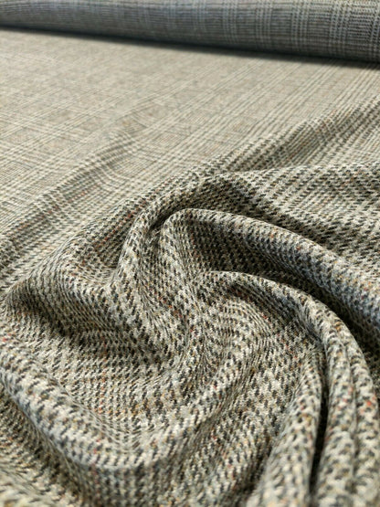 Art Of The Loom 100% Wool Check/Plaid Spotted Upholstery Fabrics