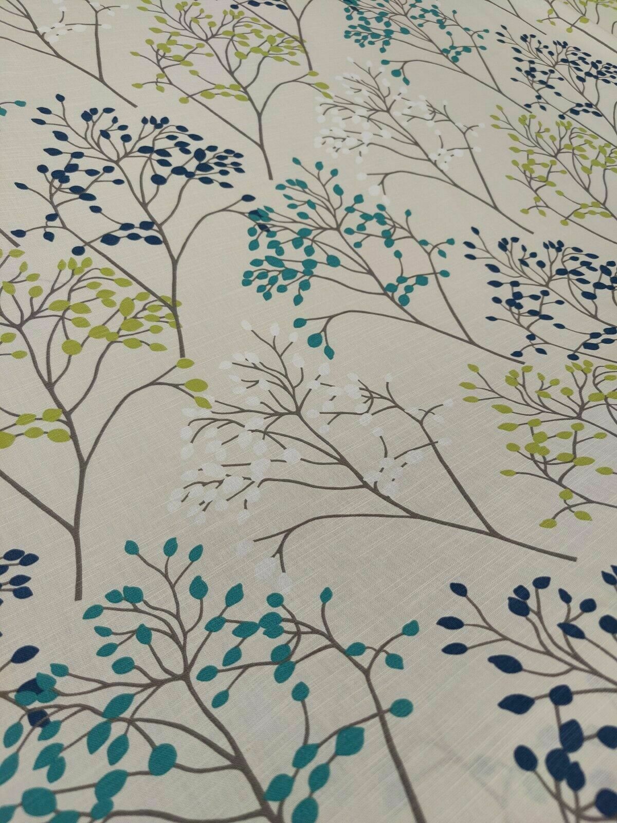 Sanderson Pippin Teal/Linden Curtain Fabric By The Metre