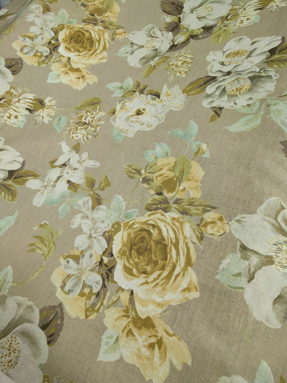 Edinburgh Weavers Evelyn Buttercup Curtain Fabric Per Metre