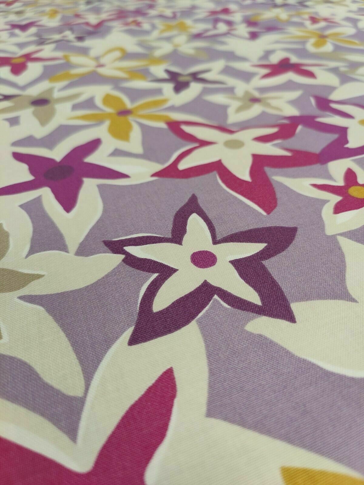 Sanderson Starflowers Berry/Multi Curtain Upholstery Fabric Per Metre