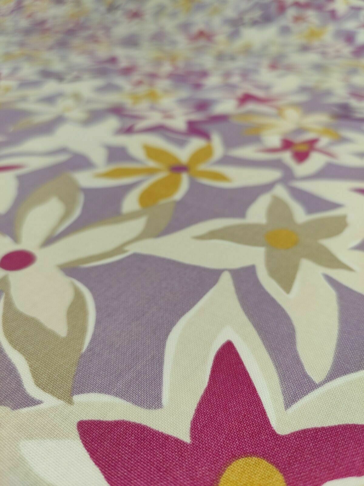 Sanderson Starflowers Berry/Multi Curtain Upholstery Fabric Per Metre