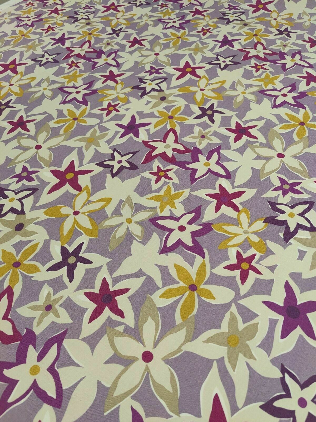 Sanderson Starflowers Berry/Multi Curtain Upholstery Fabric Per Metre