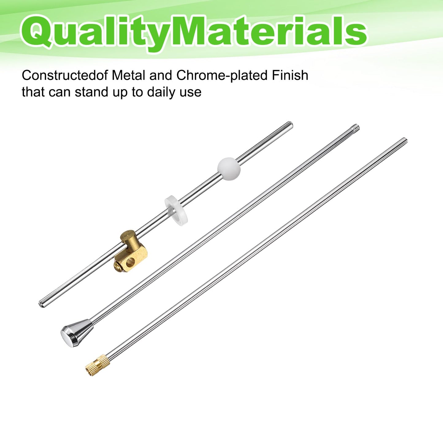 sourcing map Sink Drain Repair Kit, 0.53" Sink Stopper Pull Rod Linkage Adjustable Center Pivot Ball Rod Brass Assembly for Bathroom Drain