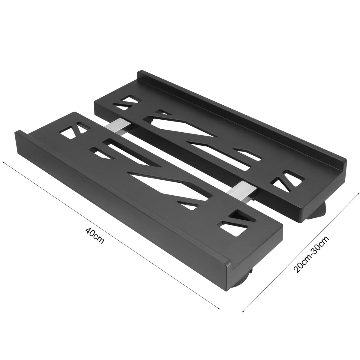 Yuhtech Universal Adjustable Computer Stand with 4 Casters, CPU Stand for Desktop Tower, Gaming PC