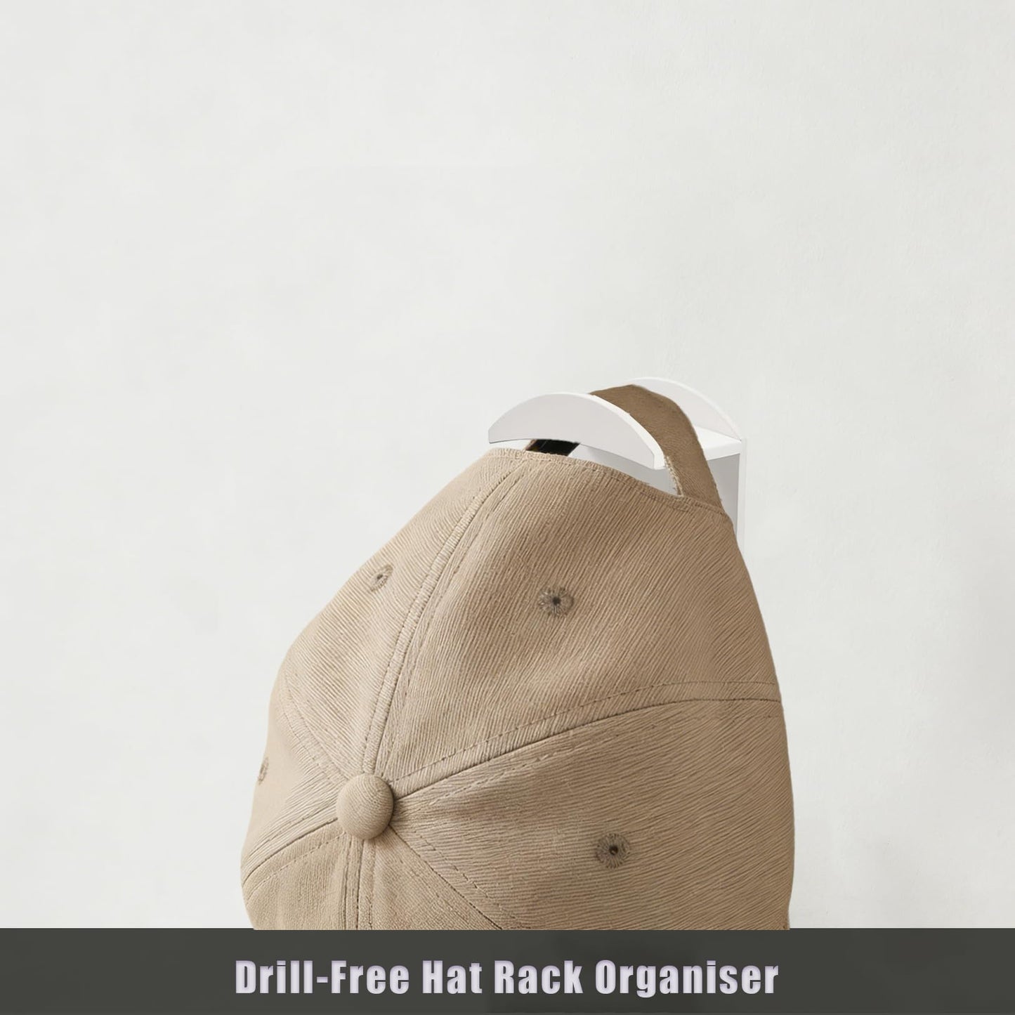 12 Pcs Hat Hooks,Adhesive Cap Holder Hat Hooks for Wall for Baseball Caps