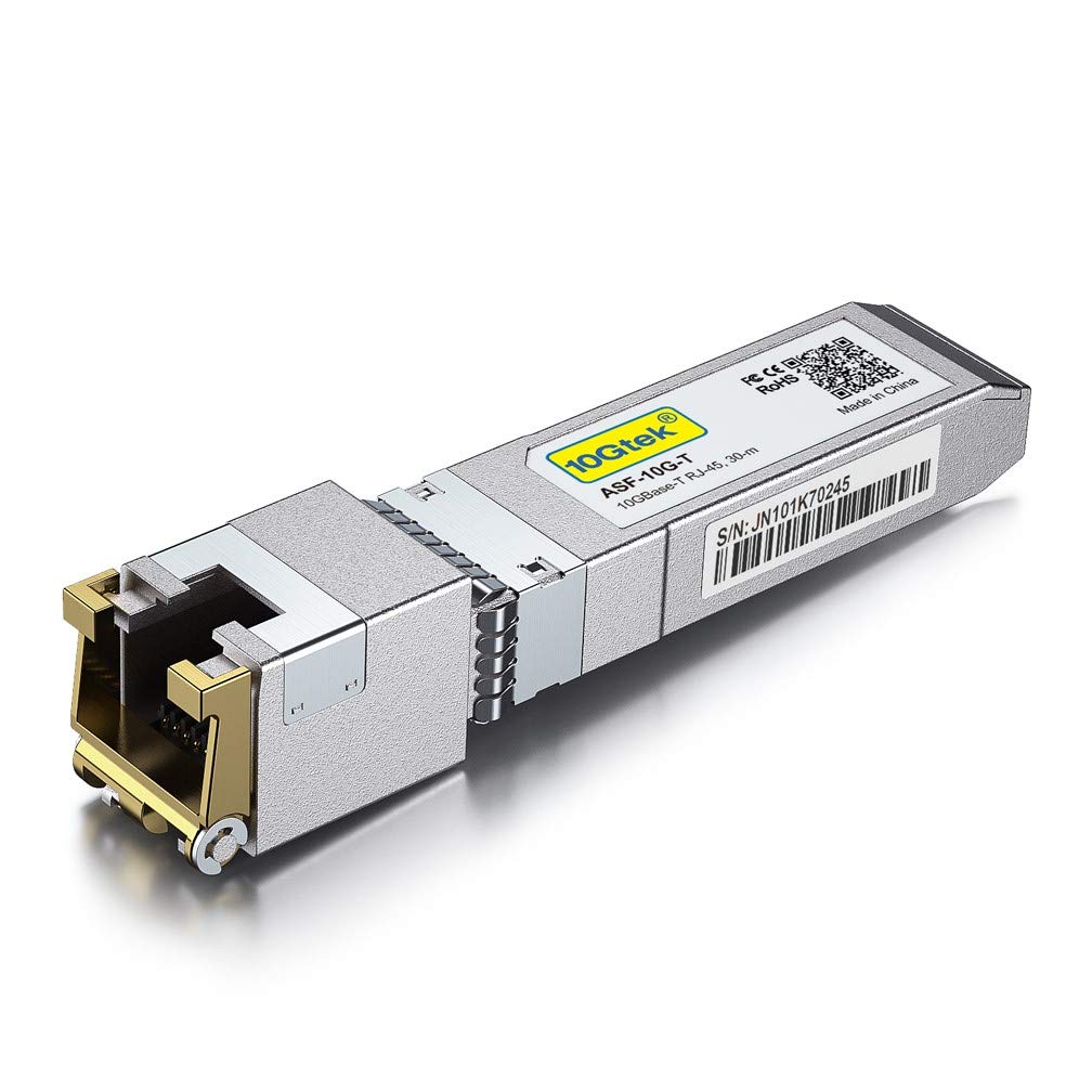 HPP, HP Aruba Compatible 10Gb SFP+ RJ45 Module, Copper 10GBase-T SFP+ Transceiver, up to 30-Meter