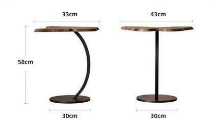 LOSTTYPE Wooden Butterfly Shape Side End Table,Side Table Wooden
