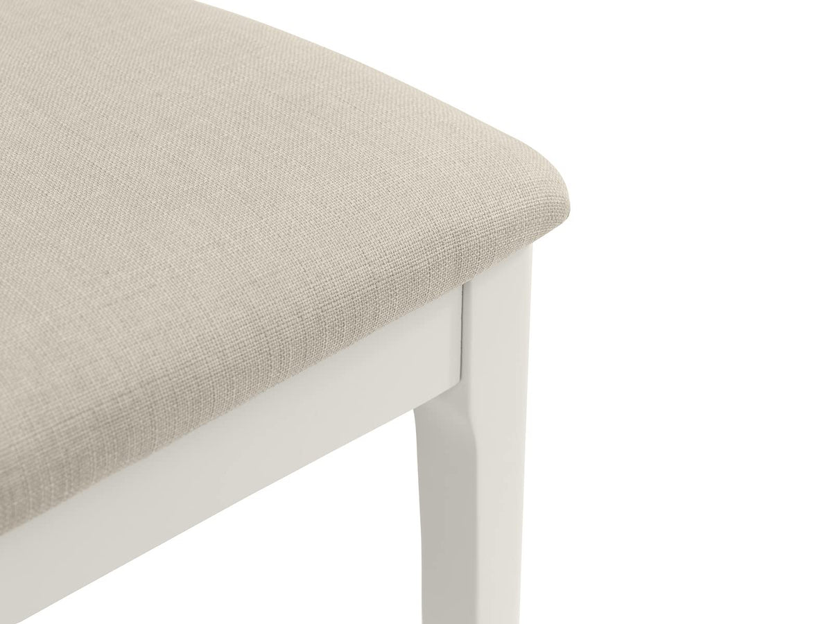 Julian Bowen Provence Dining Chairs, Set of 2, Ivory - H98 x W58 x D48cm