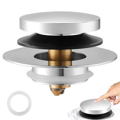 Bathtub Drain Stopper, Universal Tub Stopper for Replacing Tip Toe/Trip Lever/Lift&Turn Tub Drain