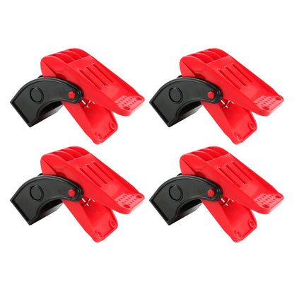 VOANZO Car Wash Floor Mat Clamps 4 Pack Swivel Large Anti-Slip Stainless Steel Spring Clamps Wall-Mounted Heavy Duty Cleaning Clip for Mat