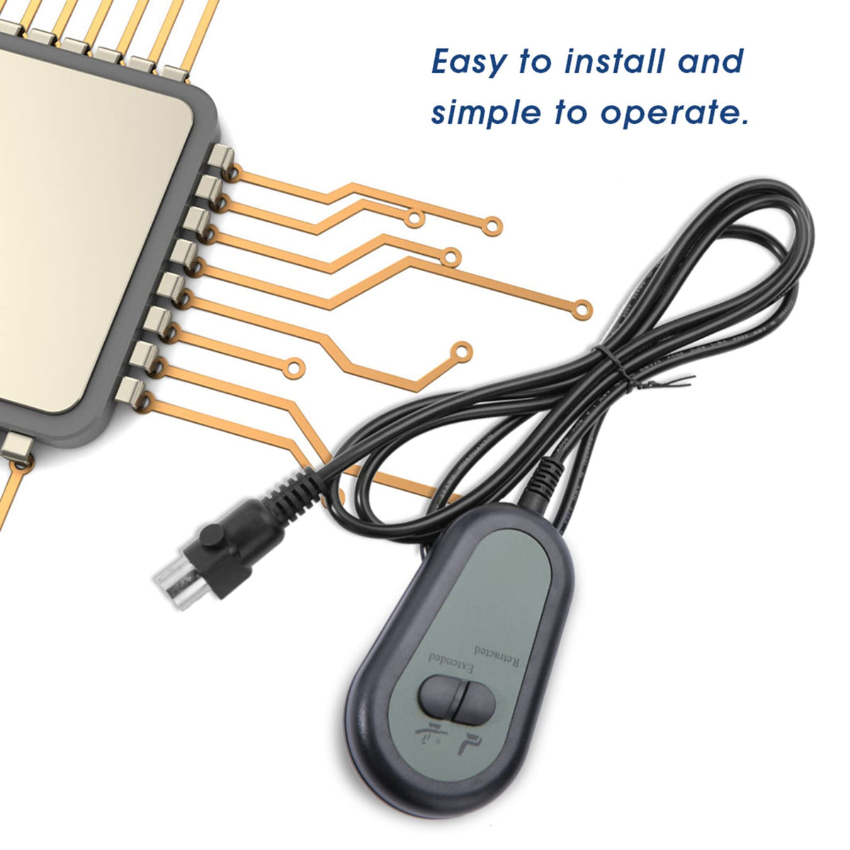Recliner Chair Switch Controller,5 Pin Electric Recliner Switch Replacement with 2 Button,Hand Switch Controller for Recliners and Lifting Chair