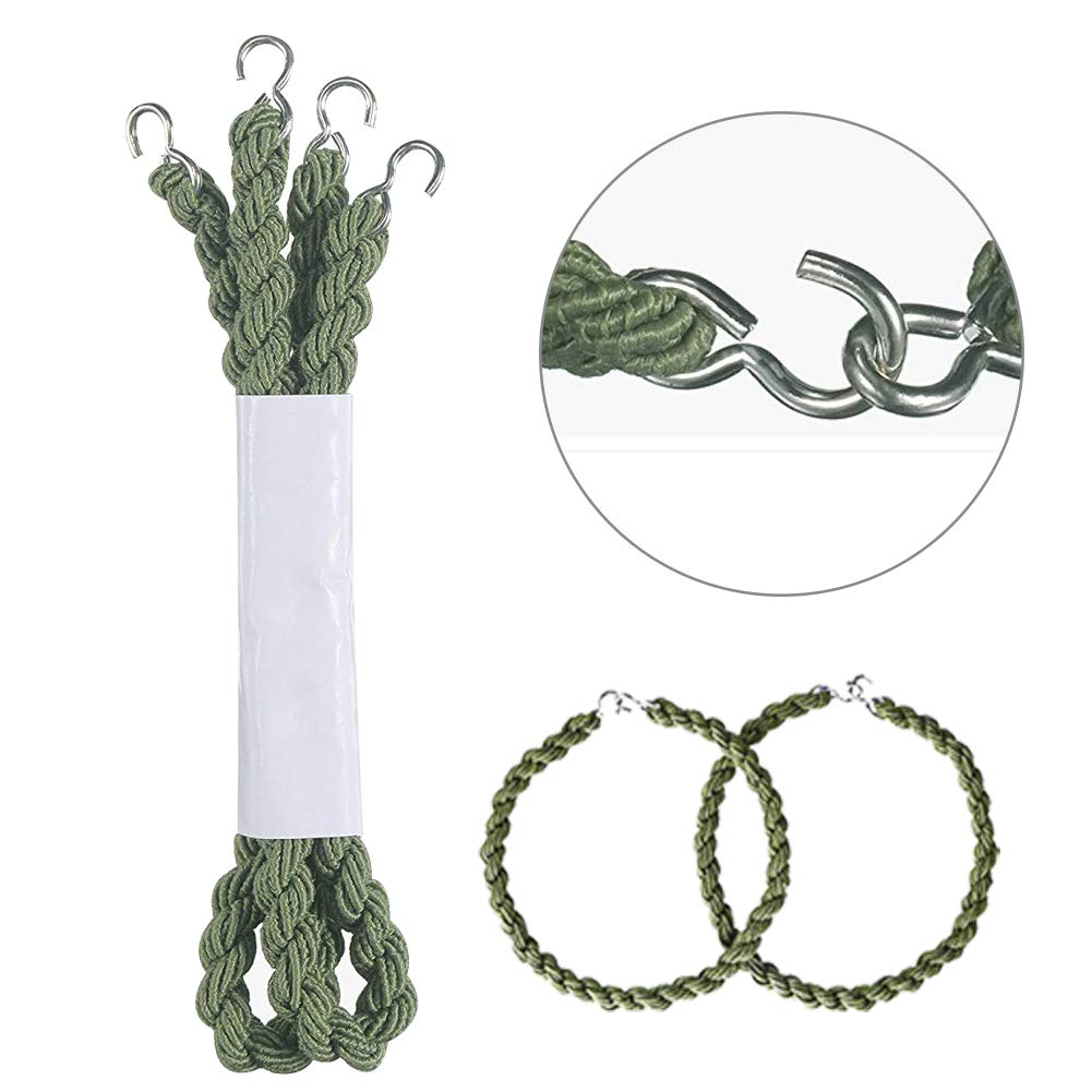 QincLing 10 Pieces Elastic Boot Straps Trouser Twists Leg Ties Blousing Garters with Metal Hooks for Navy Army Air Force