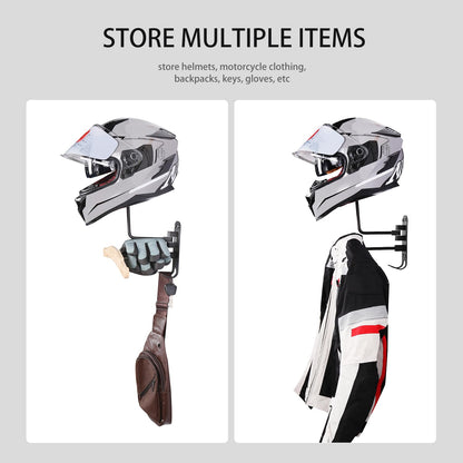motofans Motorcycle Helmet Holder Wall Hanging Helmet Motorcycle Wall Hat Holder